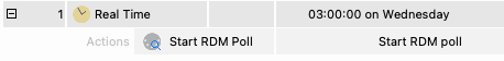 A Real Time trigger with a Start RDM Poll action